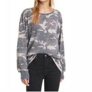 NWT free people soft camo top